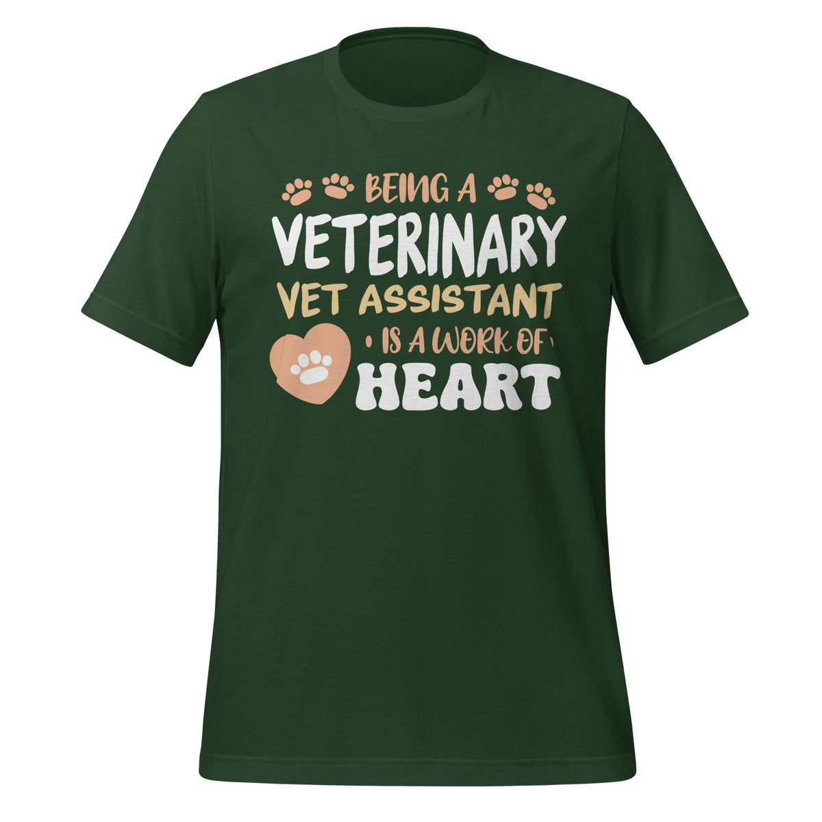 Vet Assistant, Work Of Heart Unisex T-shirt-I love Veterinary