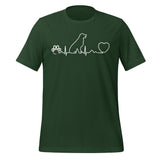 Dog Heartbeat Unisex T-shirt-I love Veterinary