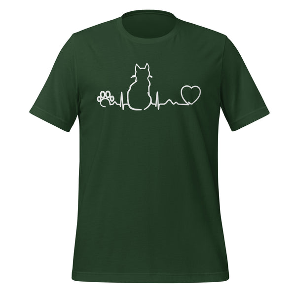 NOMV Cat Pulse Unisex T-Shirt-I love Veterinary