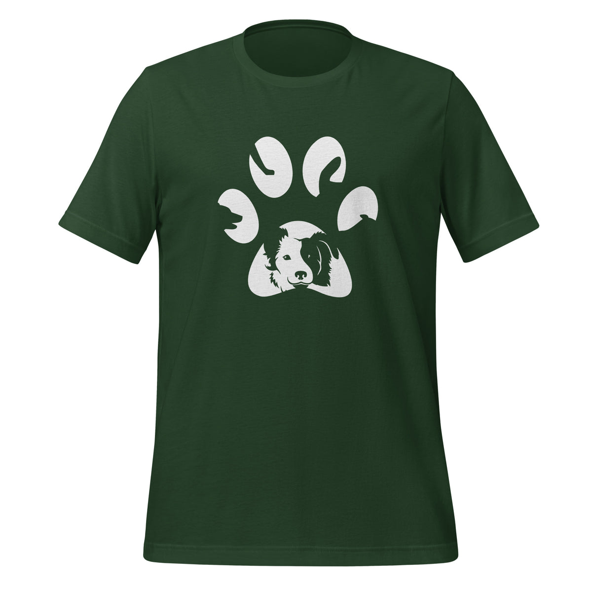 Dog Pawprint Unisex T-shirt-I love Veterinary