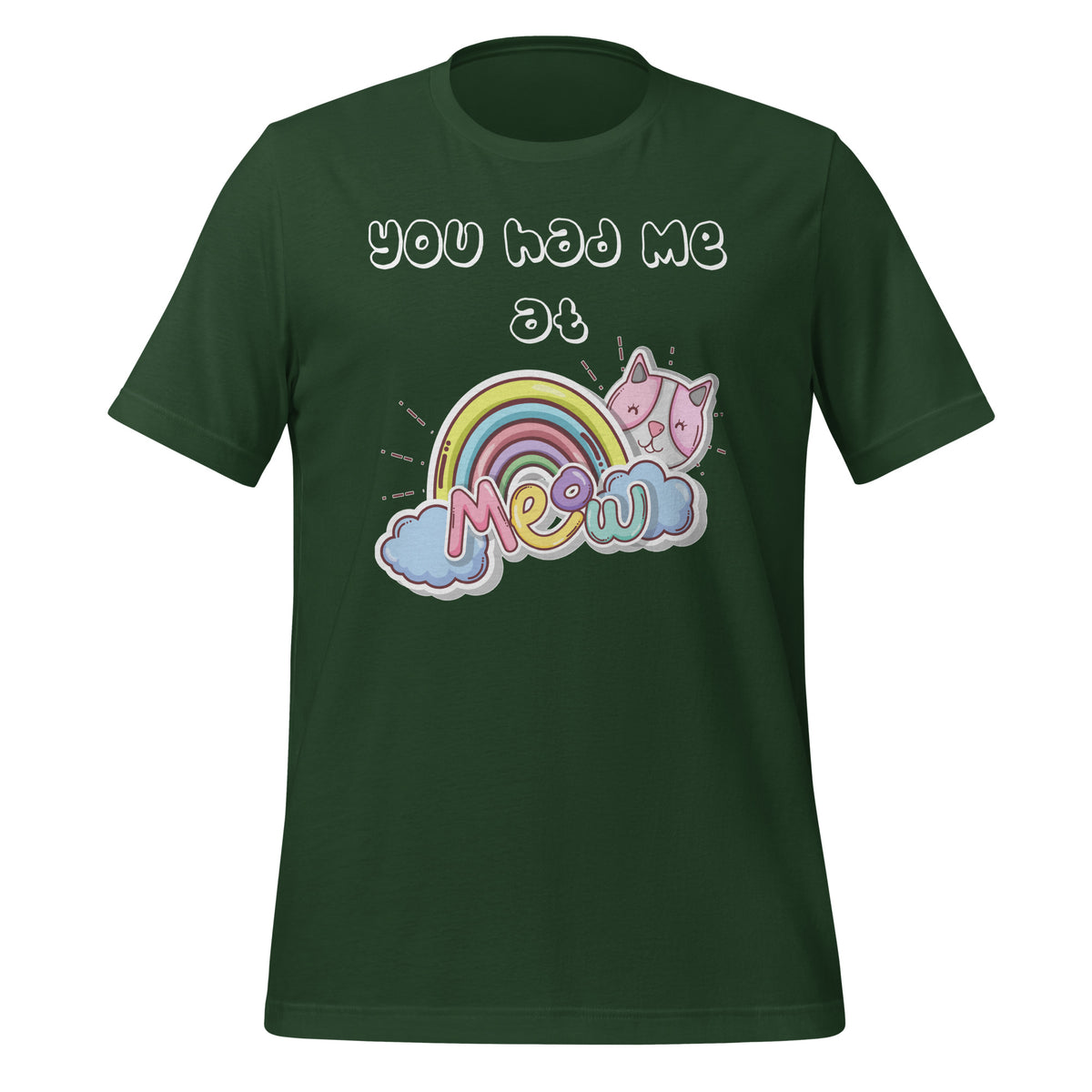 You had me at meow Unisex T-shirt-I love Veterinary