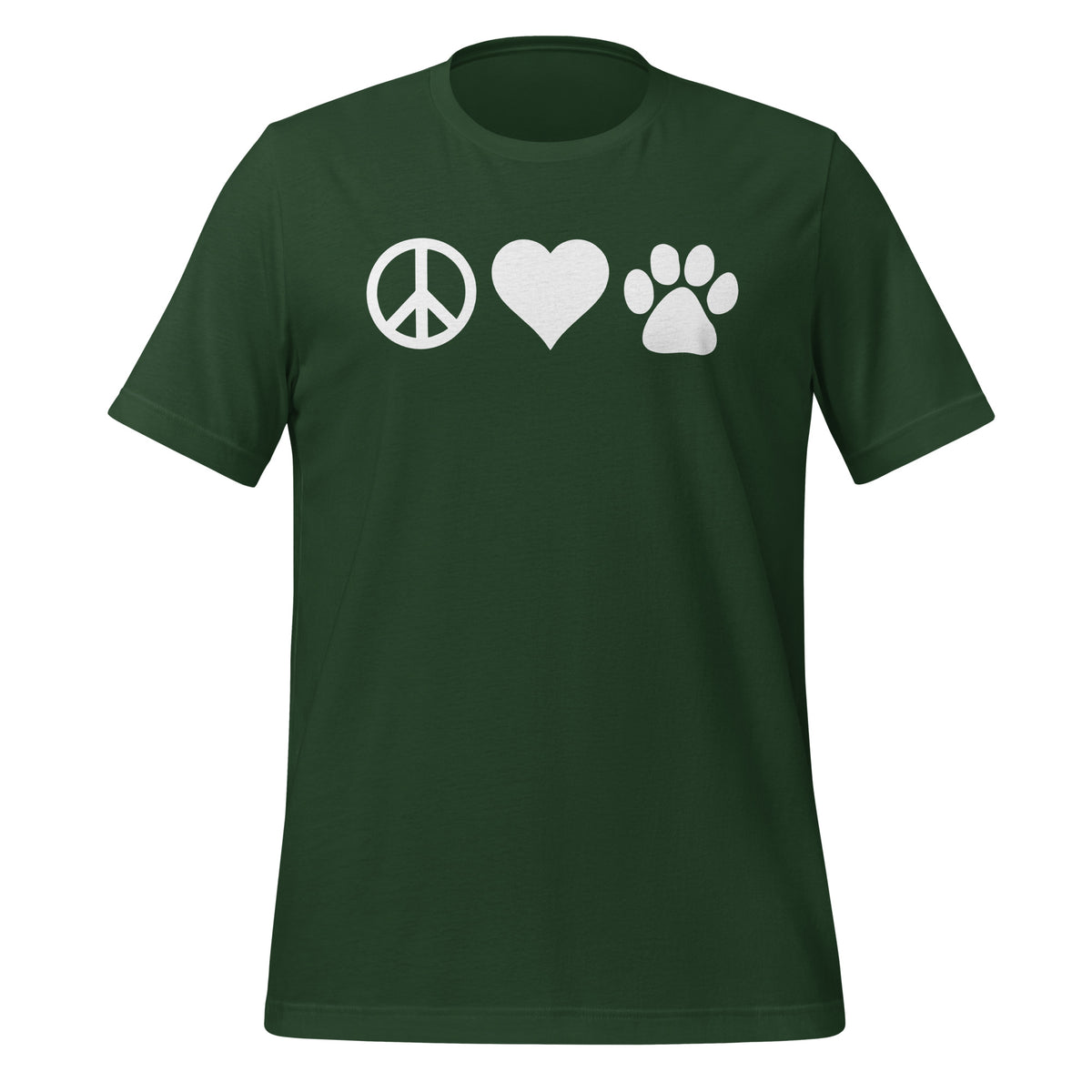 Peace, love, paws Unisex T-shirt-I love Veterinary
