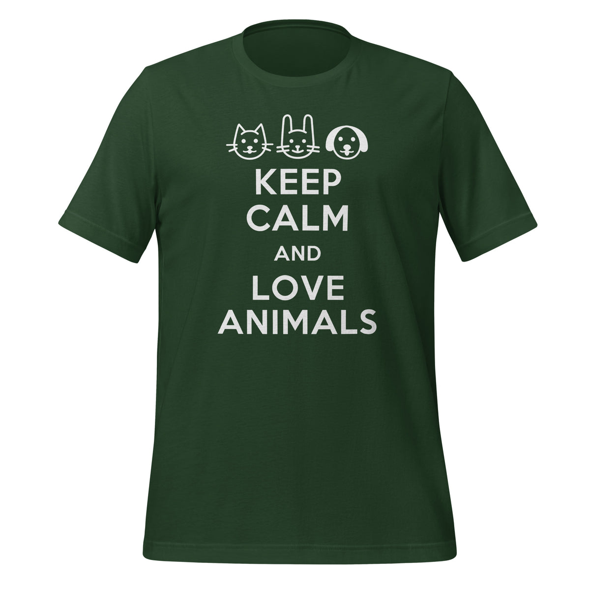 Keep calm and love animals Unisex T-shirt-I love Veterinary