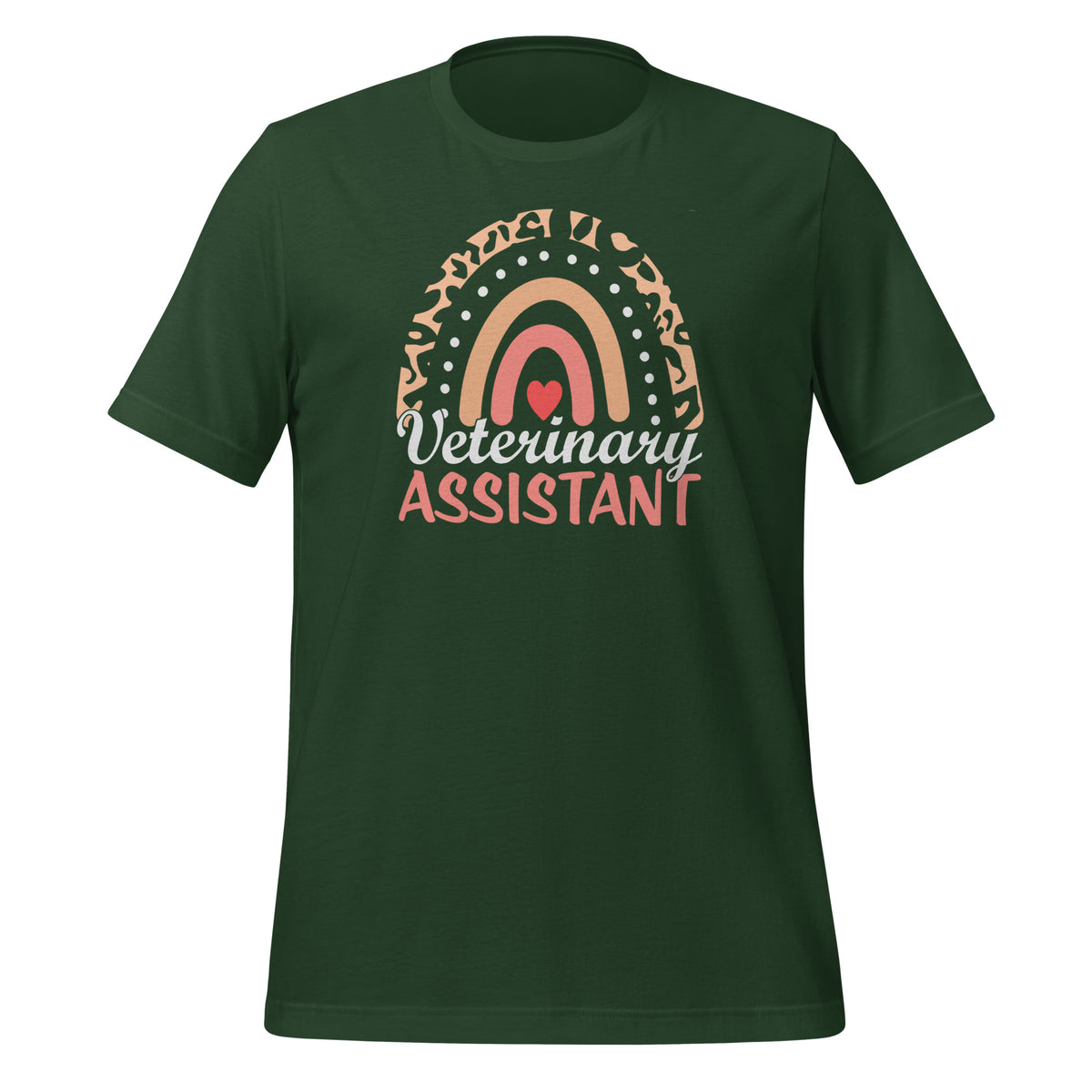 Veterinary Assistant Rainbow Unisex T-shirt-I love Veterinary