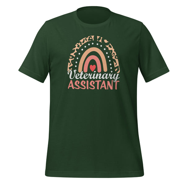 Veterinary Assistant Rainbow Unisex T-shirt-I love Veterinary
