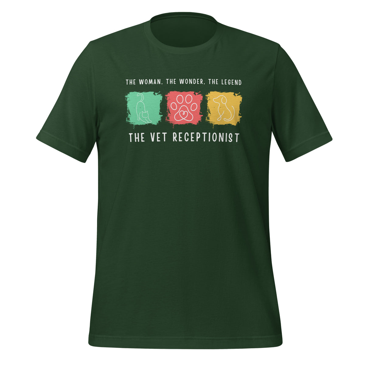 The woman, the wonder, the legend - the Vet Receptionist Unisex T-shirt-I love Veterinary