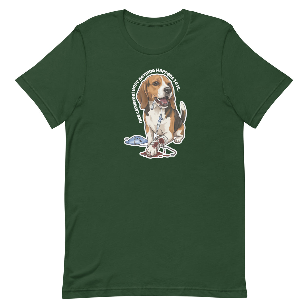 Nice catheter! Unisex T-shirt-I love Veterinary