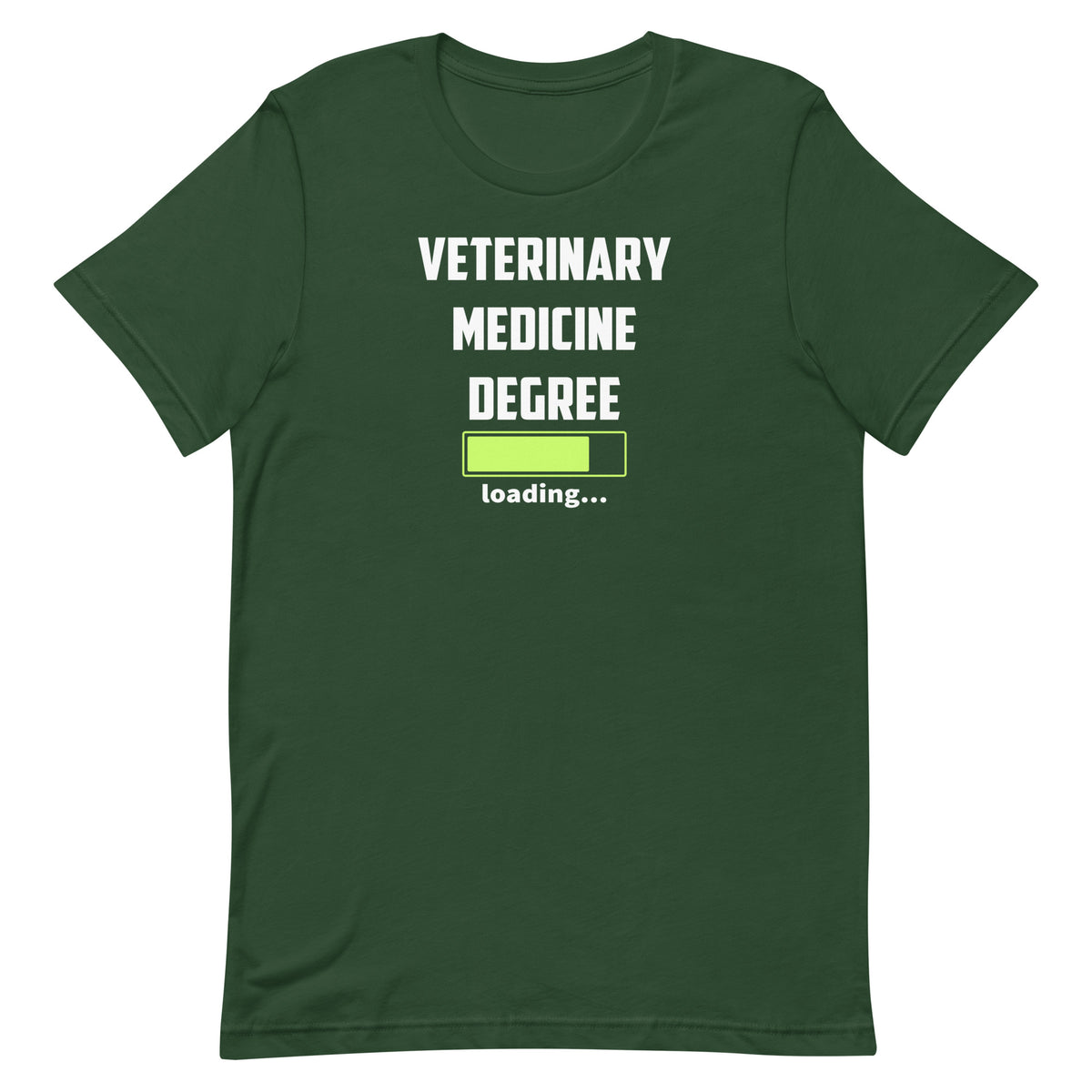 Veterinary medicine degree loading Unisex T-shirt-I love Veterinary