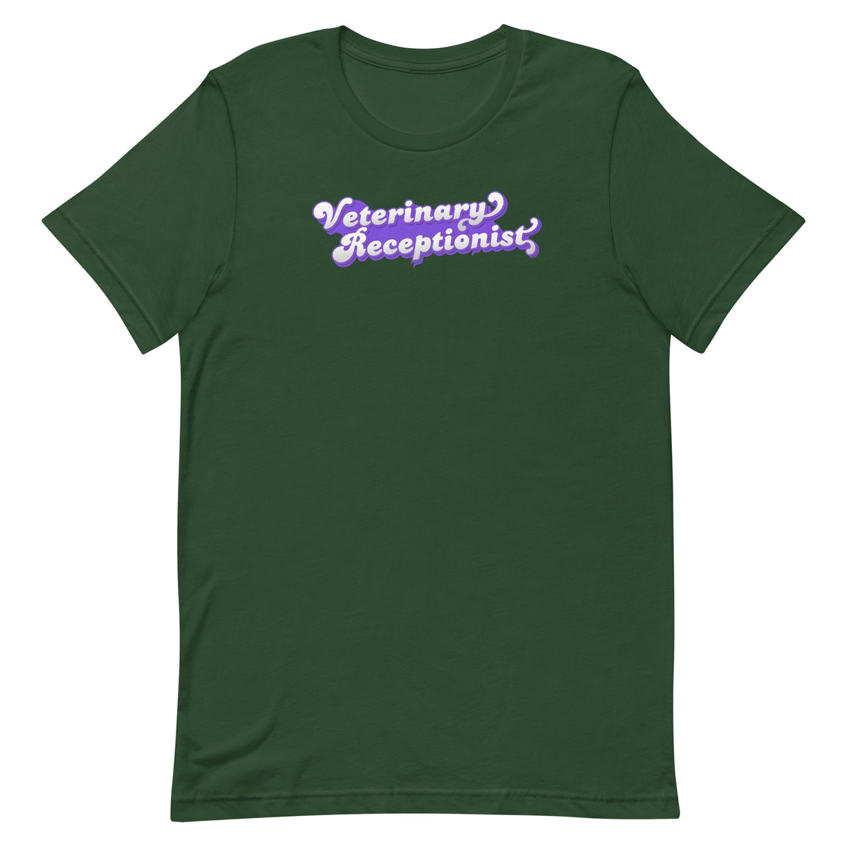Veterinary Receptionist Unisex T-shirt-I love Veterinary