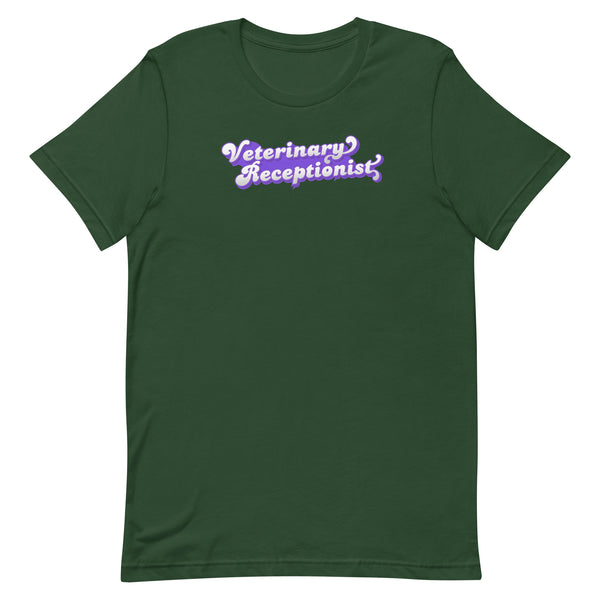 Veterinary Receptionist Unisex T-shirt-I love Veterinary
