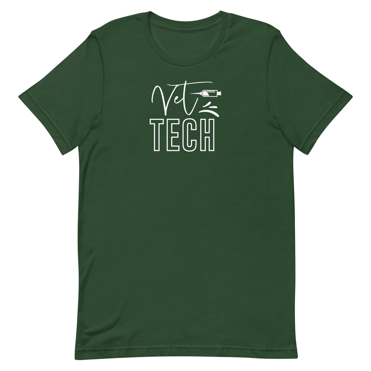 Vet Tech Needle Unisex T-shirt-I love Veterinary