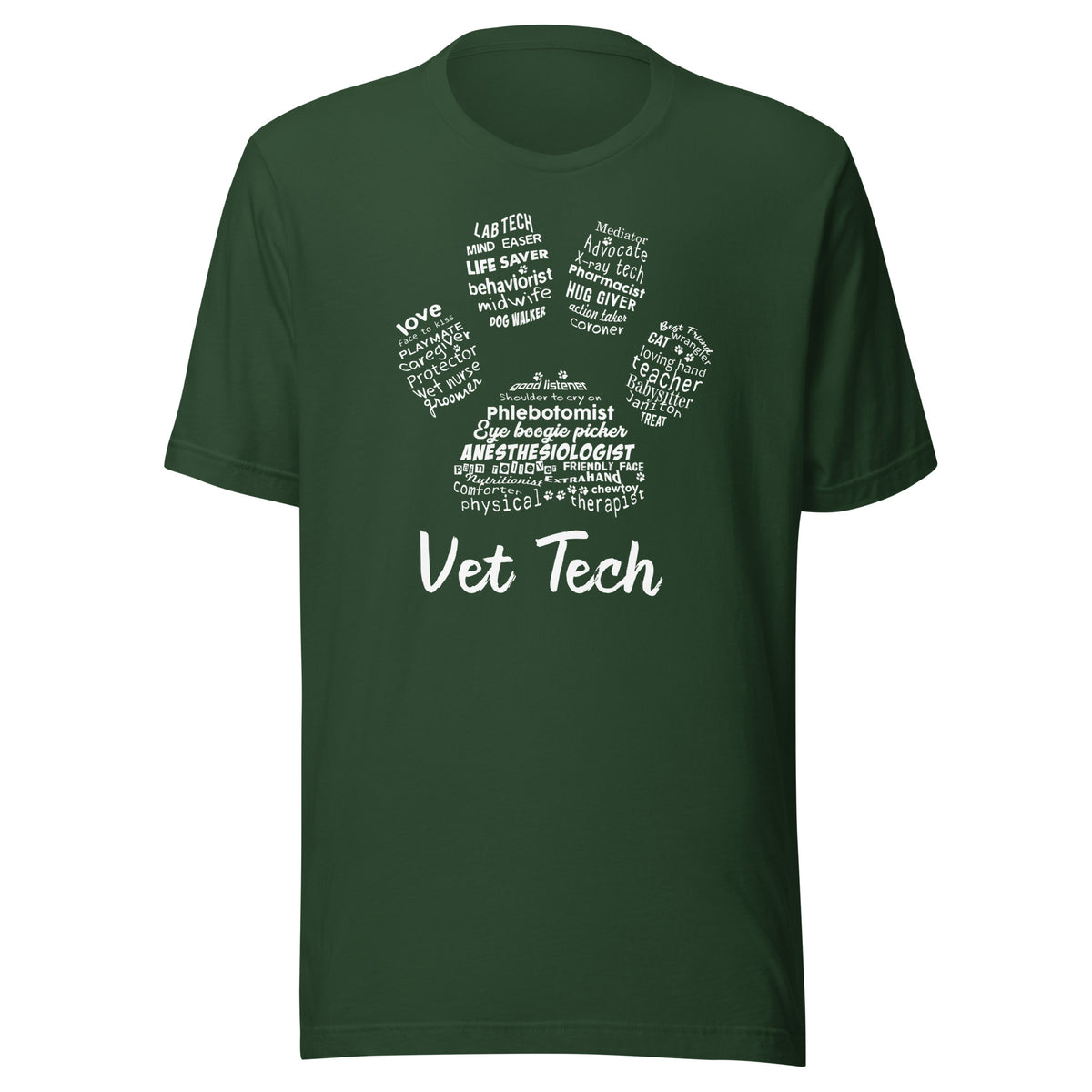 Vet Tech PawPrint Unisex t-shirt