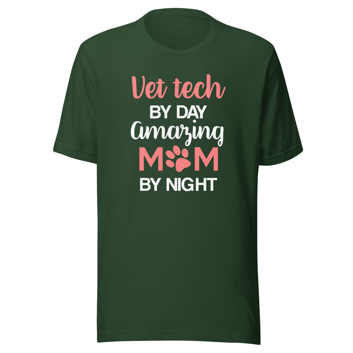 Vet Tech by day amazing Mom by night Unisex T-shirt