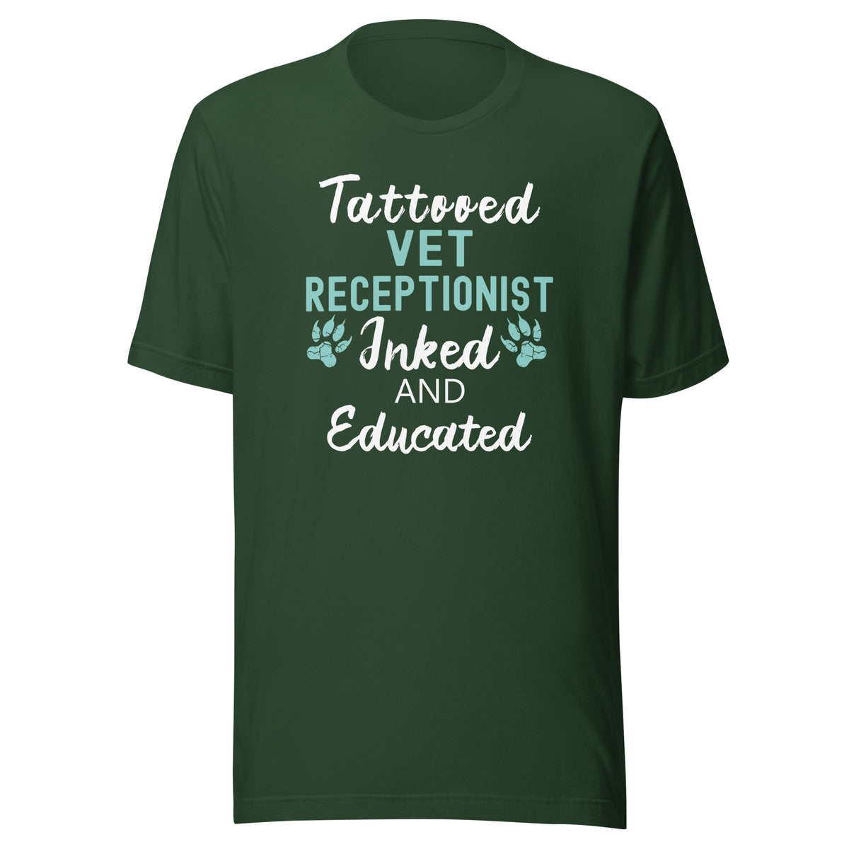 Vet Receptionist - Inked and Educated Unisex T-shirt