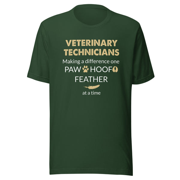 Vet Tech - Making a Difference  Unisex T-shirt