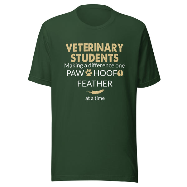 Vet Student - Making a Difference  Unisex T-shirt