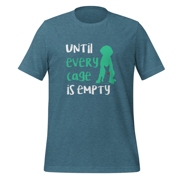 Until every cage is empty Unisex T-Shirt-I love Veterinary