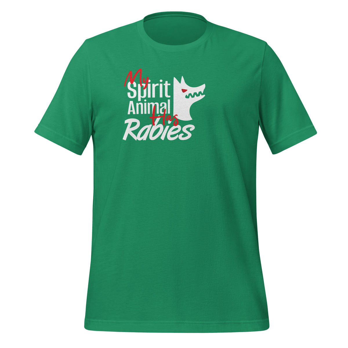 My spirit animal has rabies Unisex t-shirt-Unisex T-Shirt | Bella + Canvas 3001-I love Veterinary