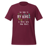 The road to my heart is paved with paw prints Unisex T-shirt-I love Veterinary