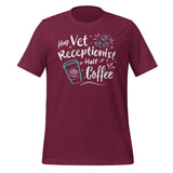 Half vet receptionist, half coffee Unisex T-shirt-Unisex T-Shirt | Bella + Canvas 3001-I love Veterinary