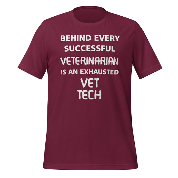 Exhausted Vet Tech Unisex T-shirt-I love Veterinary