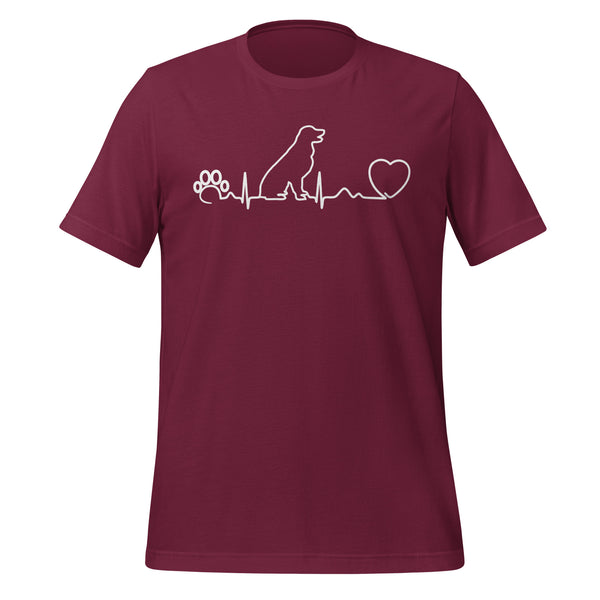 Dog Heartbeat Unisex T-shirt-I love Veterinary