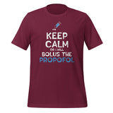 Bolus the propofol Unisex T-shirt-I love Veterinary