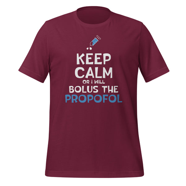 Bolus the propofol Unisex T-shirt-I love Veterinary