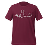 NOMV Cat Pulse Unisex T-Shirt-I love Veterinary