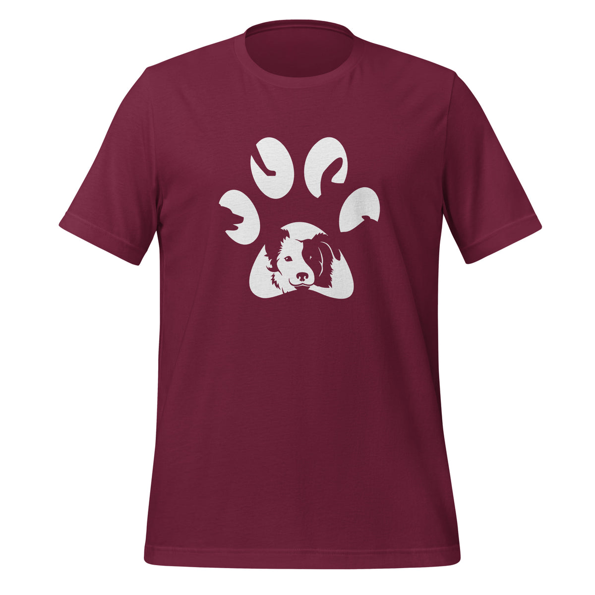 Dog Pawprint Unisex T-shirt-I love Veterinary