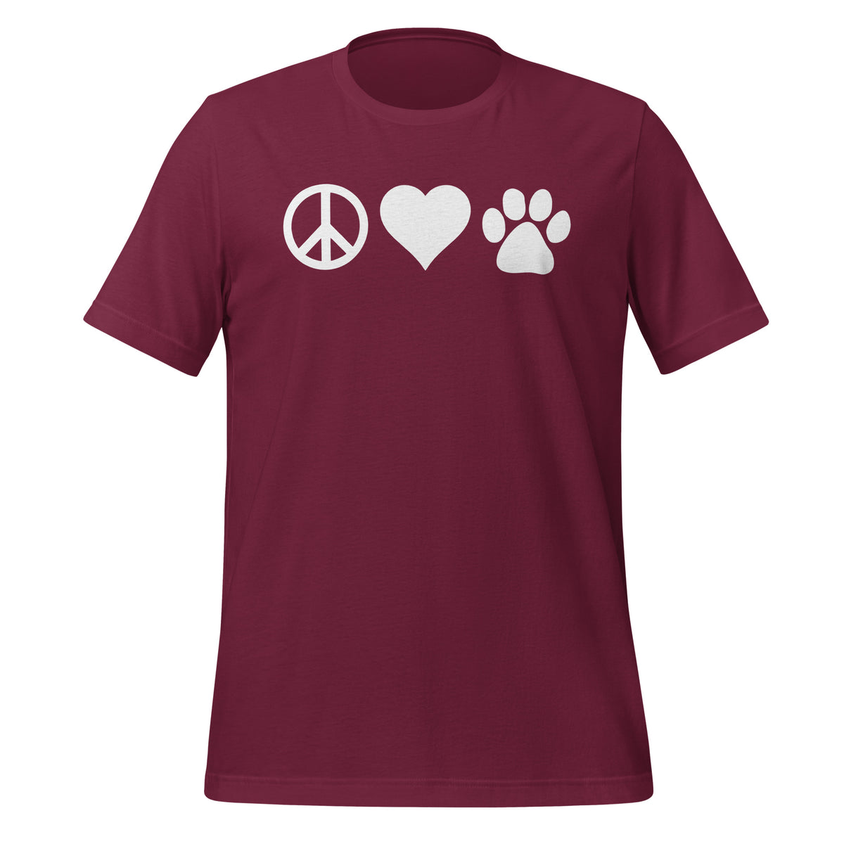 Peace, love, paws Unisex T-shirt-I love Veterinary