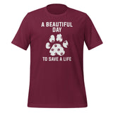 A beautiful day to save a life Unisex T-shirt-I love Veterinary
