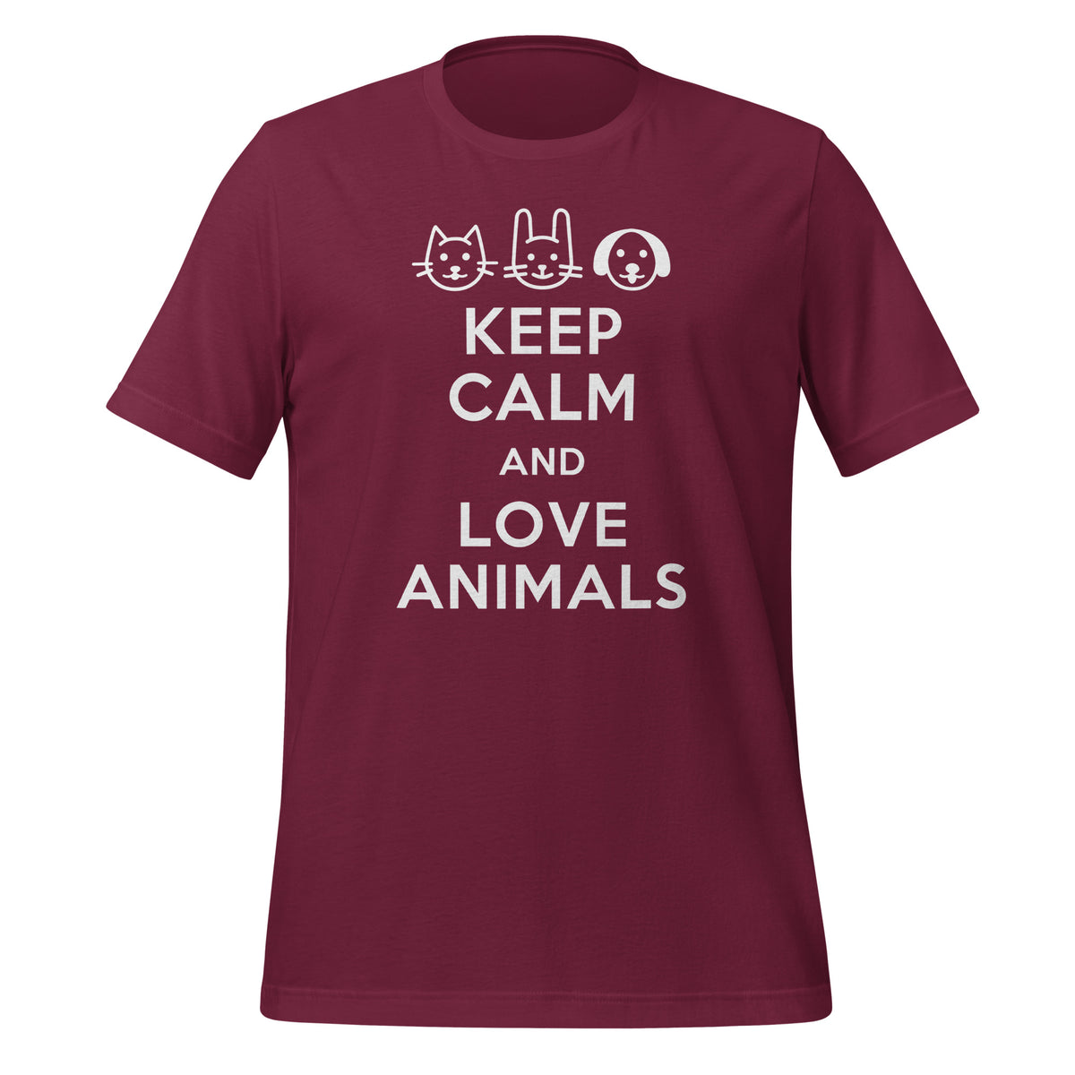 Keep calm and love animals Unisex T-shirt-I love Veterinary