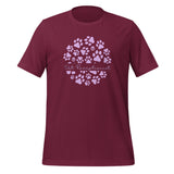 Vet Receptionist circle paws pattern Unisex T-shirt-I love Veterinary