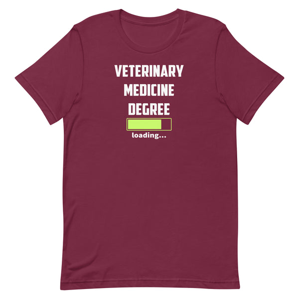Veterinary medicine degree loading Unisex T-shirt-I love Veterinary