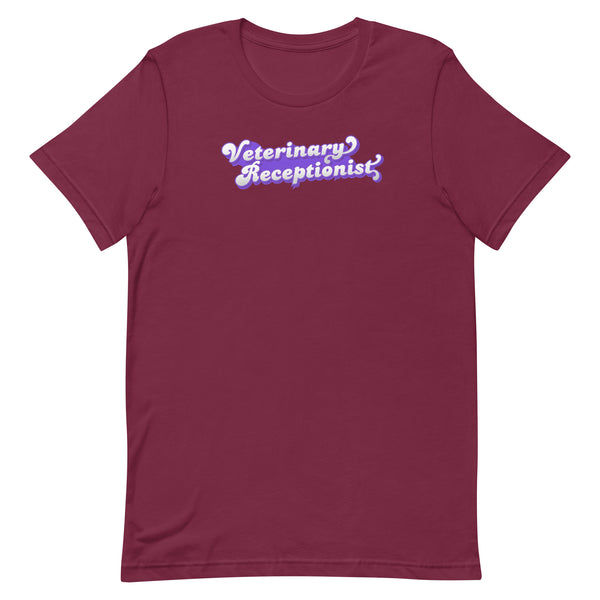 Veterinary Receptionist Unisex T-shirt-I love Veterinary