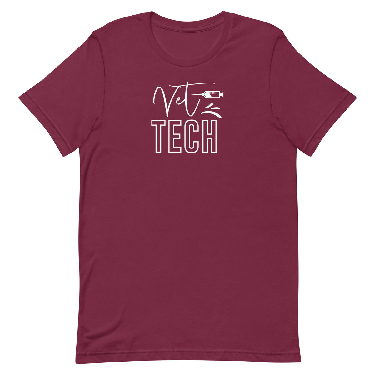 Vet Tech Needle Unisex T-shirt-I love Veterinary