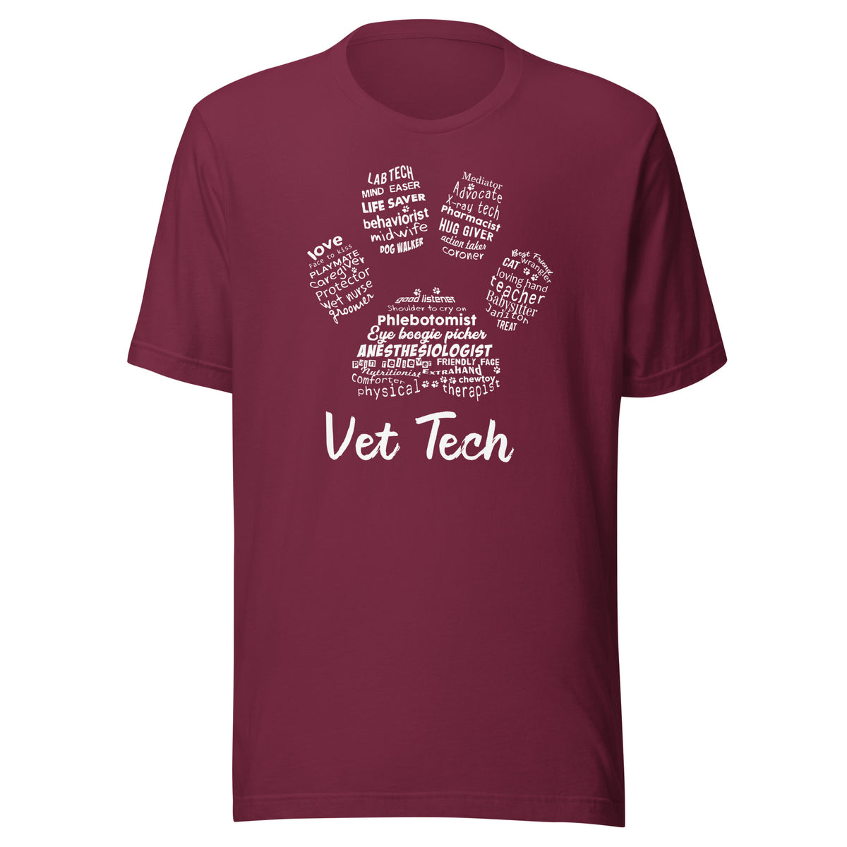 Vet Tech PawPrint Unisex t-shirt