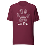 Vet Tech PawPrint Unisex t-shirt