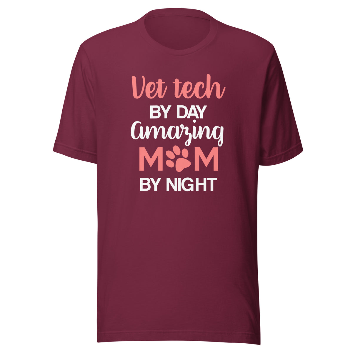 Vet Tech by day amazing Mom by night Unisex T-shirt