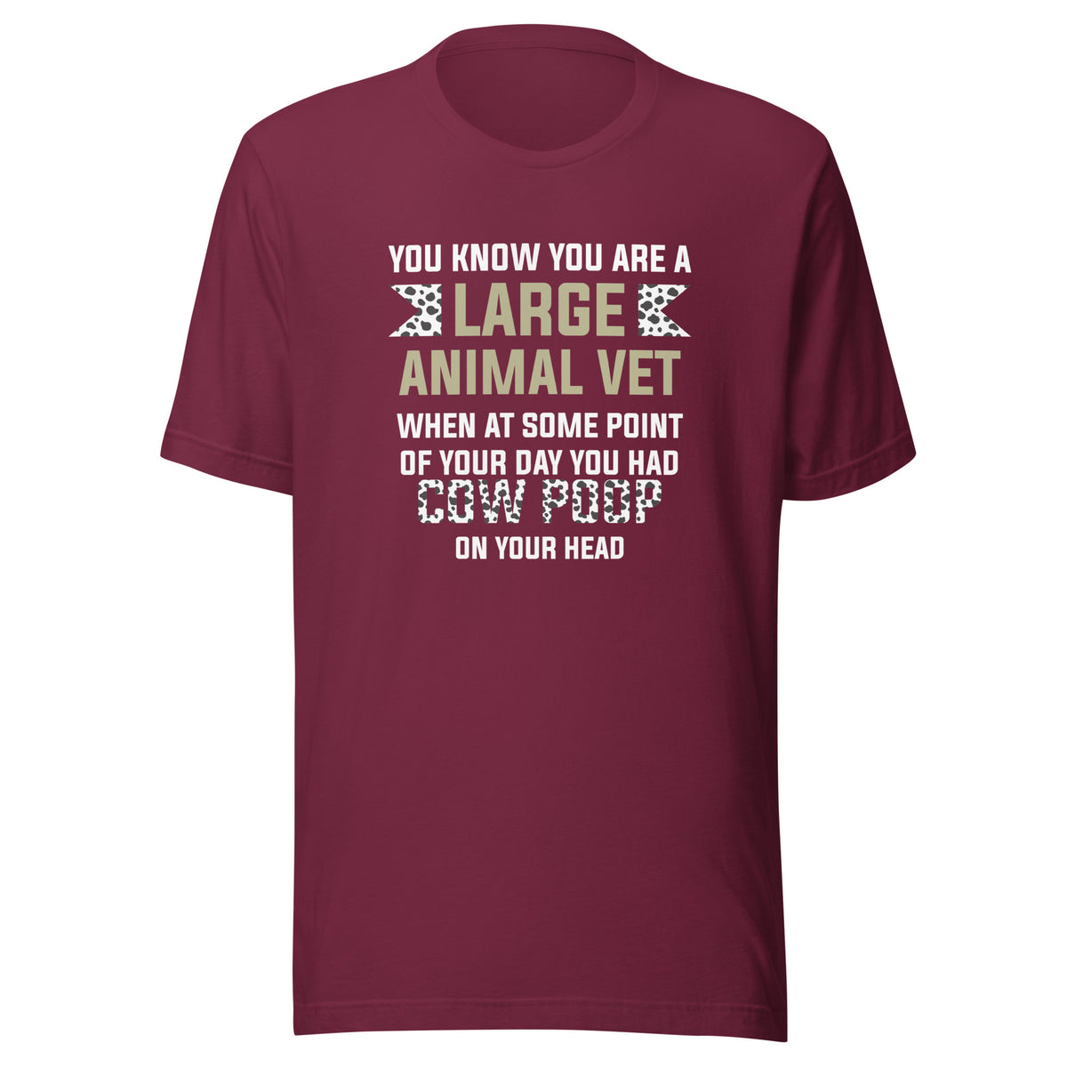 Cow poop on your head Unisex T-shirt