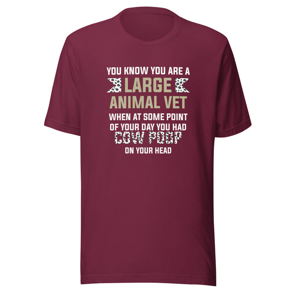 Cow poop on your head Unisex T-shirt