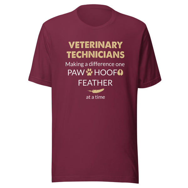Vet Tech - Making a Difference  Unisex T-shirt