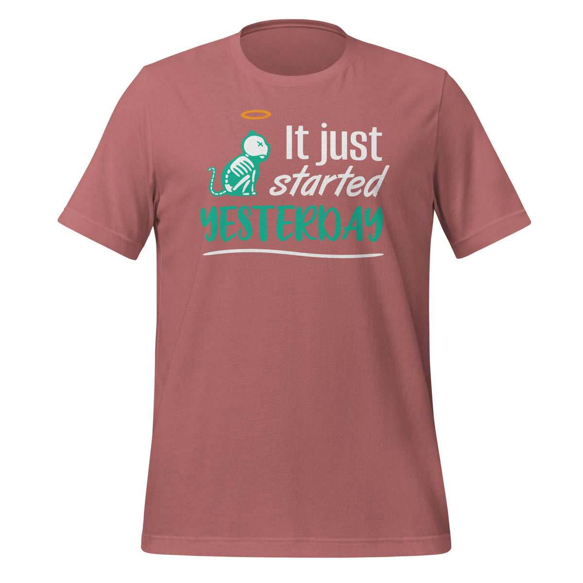 It just started yesterday Unisex t-shirt-Unisex Staple T-Shirt | Bella + Canvas 3001-I love Veterinary