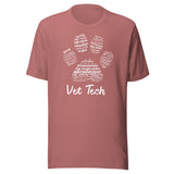 Vet Tech PawPrint Unisex t-shirt