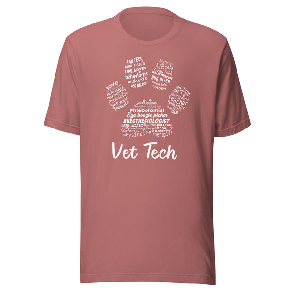 Vet Tech PawPrint Unisex t-shirt