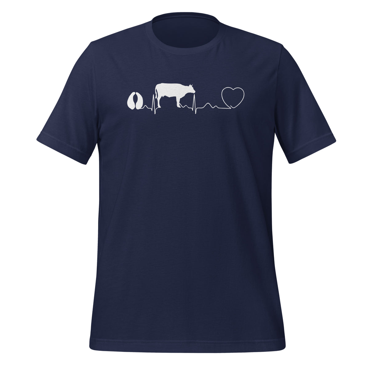 Cow Pulse Unisex t-shirt-Unisex T-Shirt | Bella + Canvas 3001-I love Veterinary