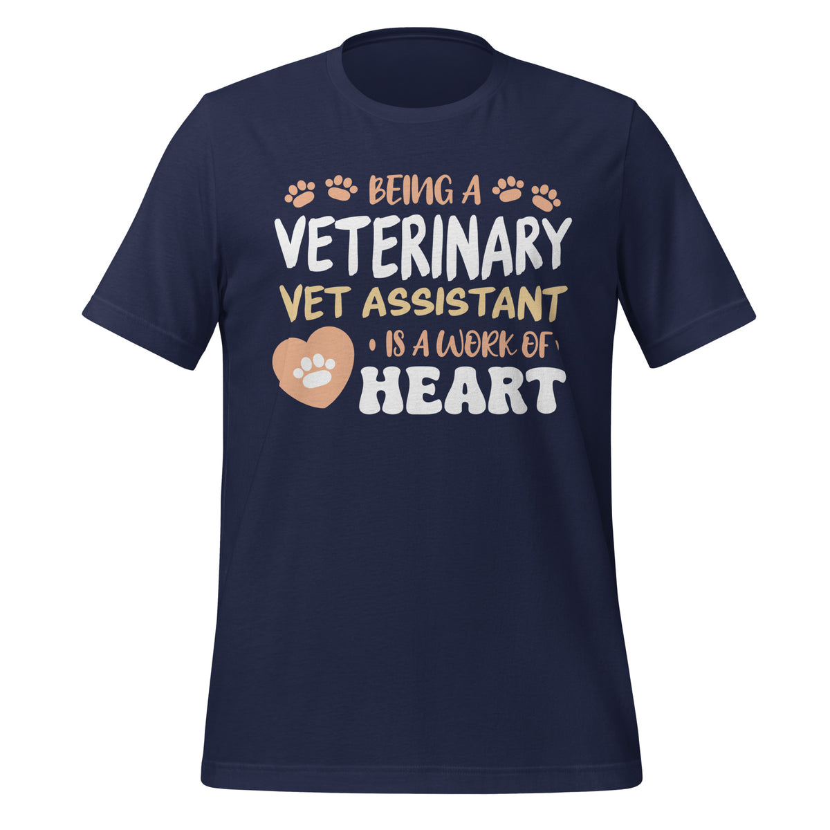 Vet Assistant, Work Of Heart Unisex T-shirt-I love Veterinary