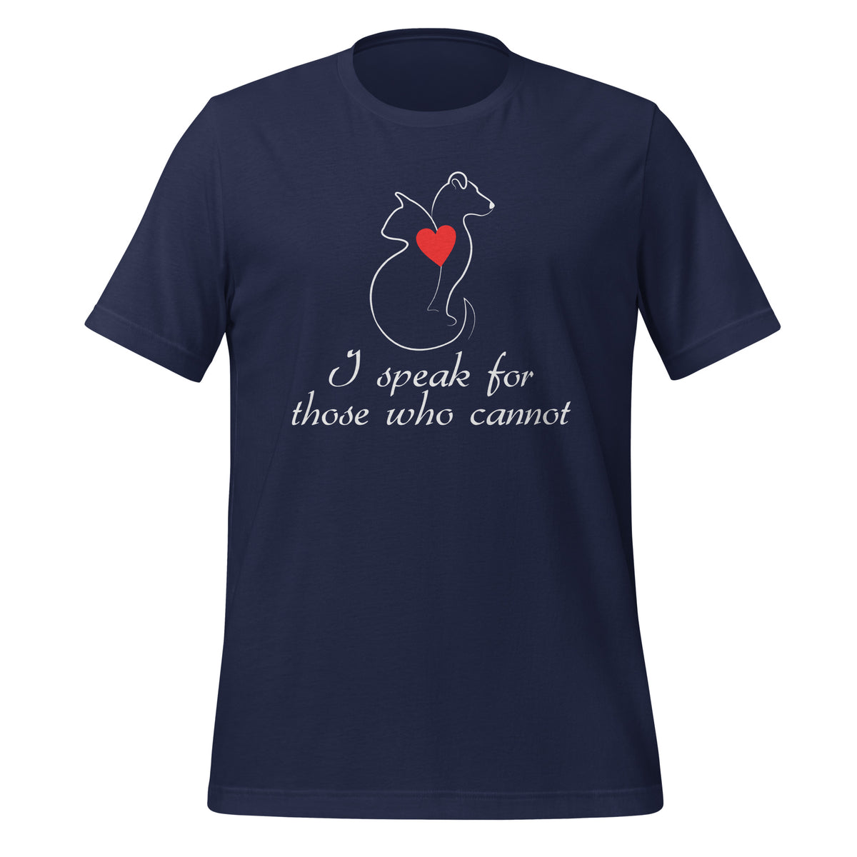 I speak for those who cannot Unisex T-shirt-I love Veterinary