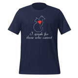 I speak for those who cannot Unisex T-shirt-I love Veterinary